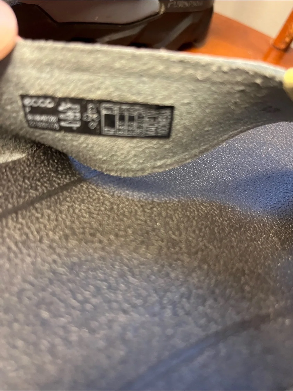 ECCO MX Flipsider Men’s Sandals Trooper Blue Grey Leather Straps Size 42 EUC